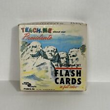 Vintage Teach me about our Presidents Flash Cards Complete Washington-Ford picture