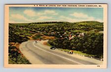 Frostburg MD-Maryland, Route 40 Looking East, Antique Vintage Souvenir Postcard picture