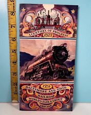 1934 Baltimore & Ohio Railroad Fair Exhibit Chicago booklet with Map. picture