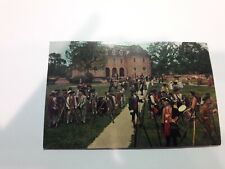 Vintage The Militia as Seen in Williamsburg The Story of a Patriot Postcard -AA2 picture
