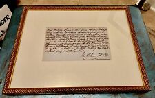 1852 SLAVE SALE RECEIPT , Rare One Of A Kind Find  Framed Double Sided . picture