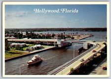 Hollywood, Florida FL - Scenic Waterways - Vintage Postcard 4x6 - Posted picture