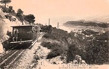 French Riviera Rack Railway Monaco to Turbie Train Railroad Defunct Postcard E10 picture