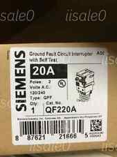 Siemens QF220A 2 pole 20 Amp 120V Ground Fault Circuit Interrupter NEW QTY picture