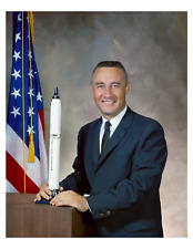 NASA Astronaut Virgil Grissom 1964 Portrait 8x10 Photo On 8.5