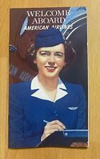 Vintage 1952 American Airlines Welcome Aboard Booklet Airline Travel 4x7