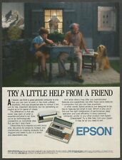 EPSON Personal Computers - Little help from a friend - 1985 Vintage Print Ad picture